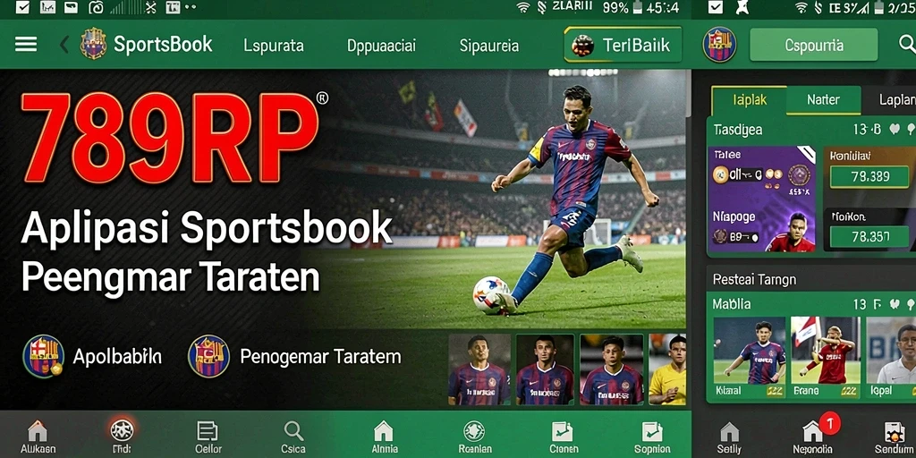 Tampilan utama aplikasi 789RP dengan fitur taruhan olahraga.