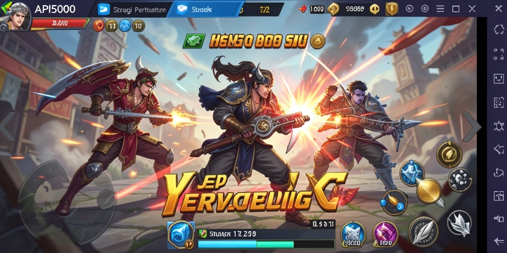 Tampilan gameplay seru dalam <strong>API5000</strong>, strategi pertempuran yang mendebarkan.