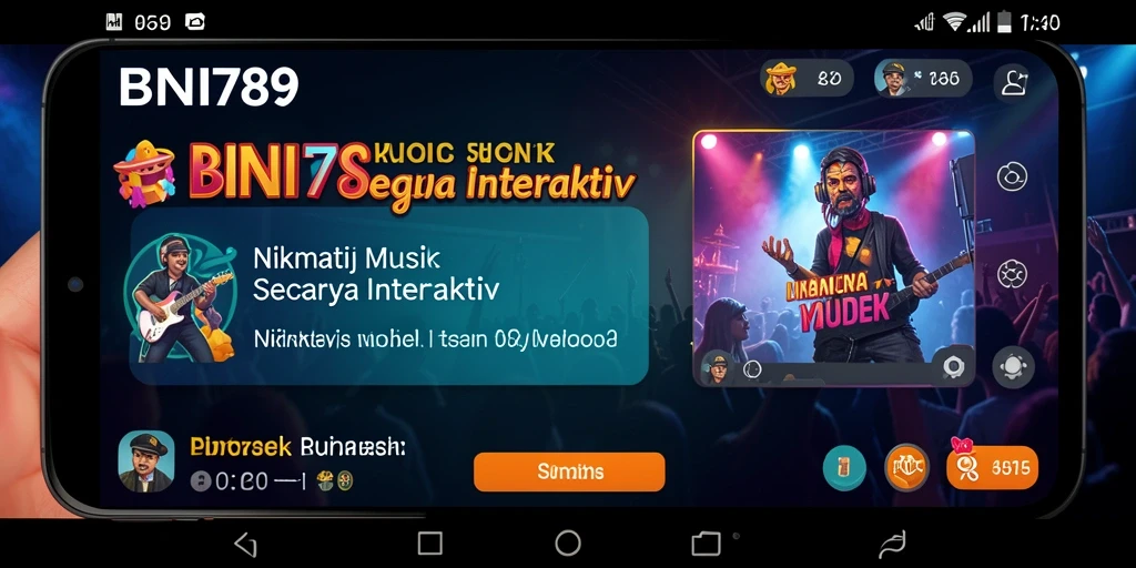 Tampilan menarik dari gameplay Music BNI789 yang seru.