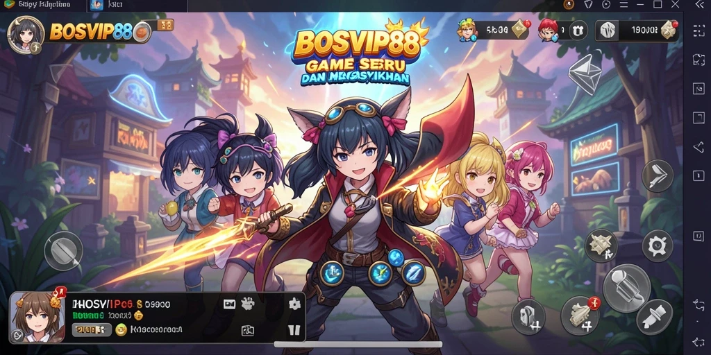 Gameplay seru BOSVIP88 dengan karakter Anime menarik.