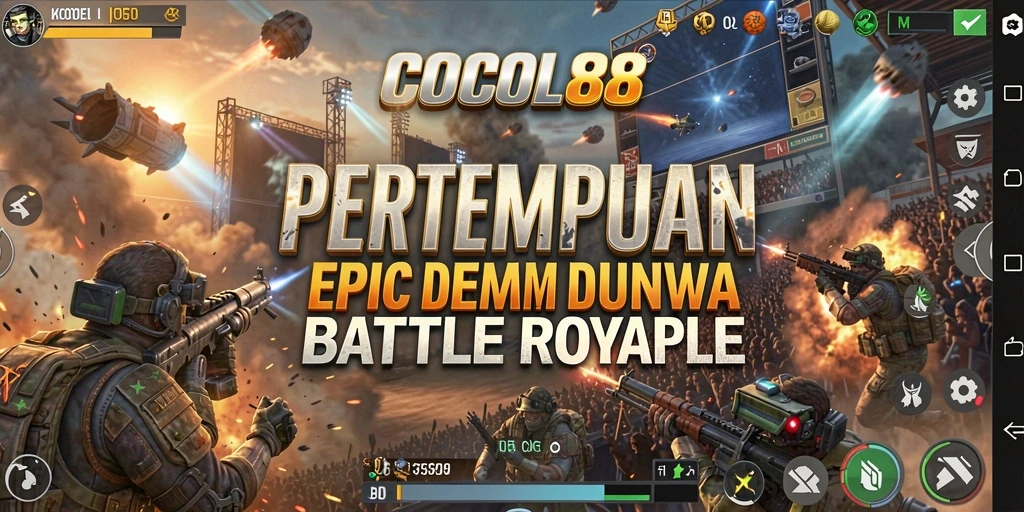 Tampilkan pertarungan intens di arena Battle Royale COCOL88.
