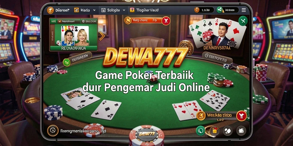Screenshot DEWA777 menampilkan permainan poker yang mendebarkan dan interaktif.