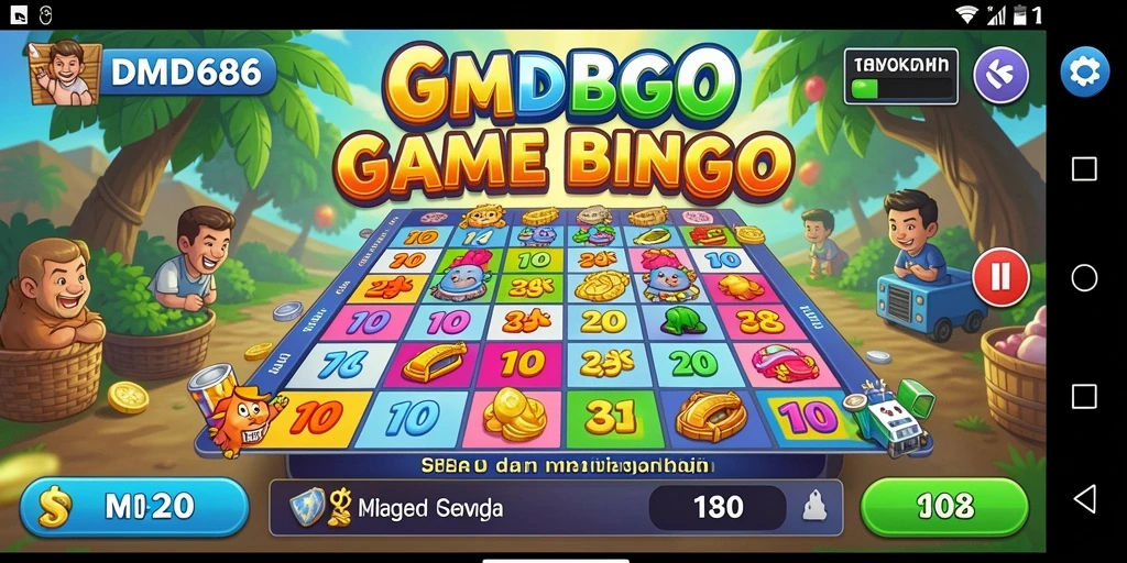Tampilan menarik dari gameplay Bingo DMD686.
