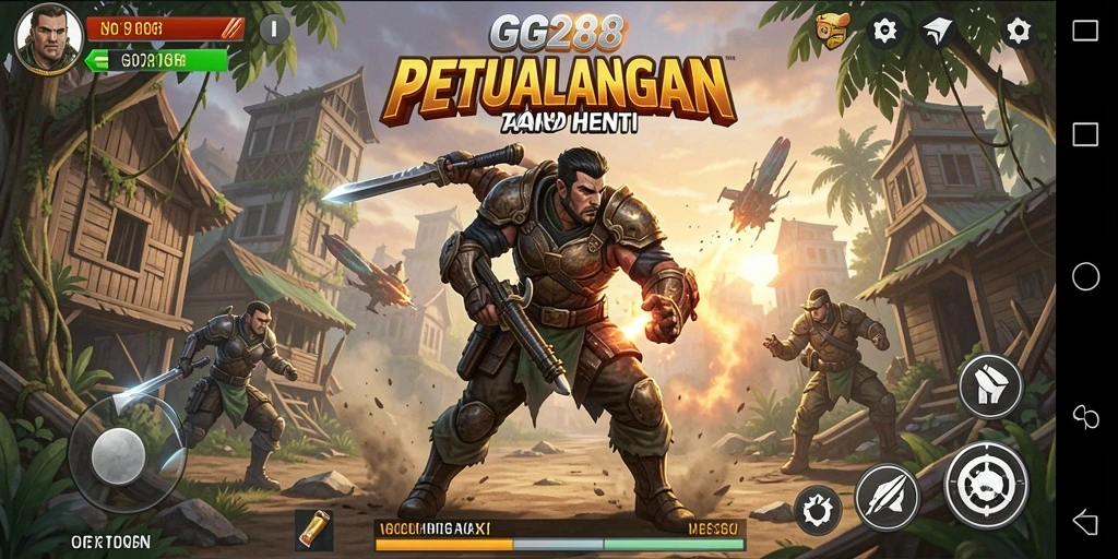 Tangkapan layar utama gameplay GG288 dengan aksi yang mendebarkan.