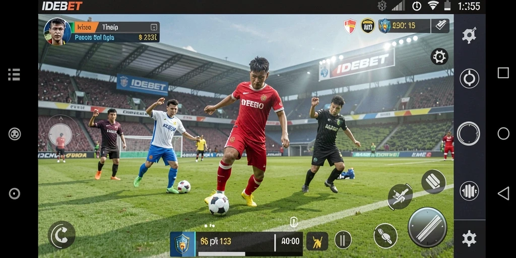 Tampilan gameplay IDEBET dengan banyak pilihan olahraga seru.