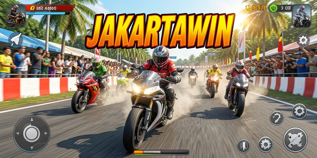 Tangkapan layar dari gameplay JAKARTAWIN yang menegangkan.