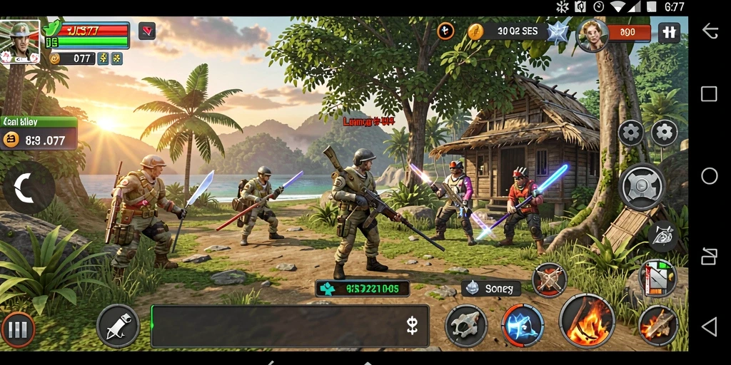 Tampilan gameplay yang penuh warna dan seru di JOS77.