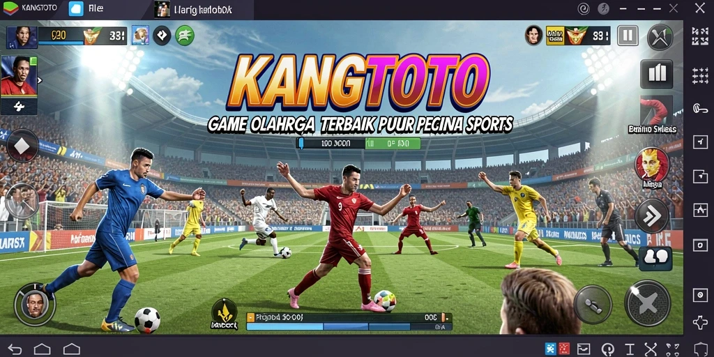 Gameplay seru KANGTOTO dalam arena olahraga.