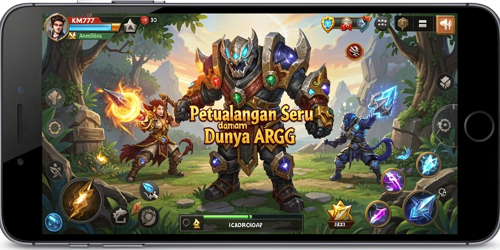 Tampilan gameplay mendebarkan di KM777 dengan aksi seru dan grafis menawan.