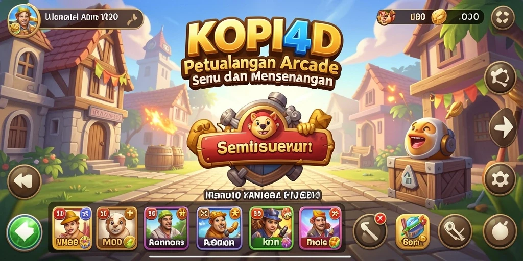 Tampilan gameplay KOPI4D yang menarik dan mendebarkan.