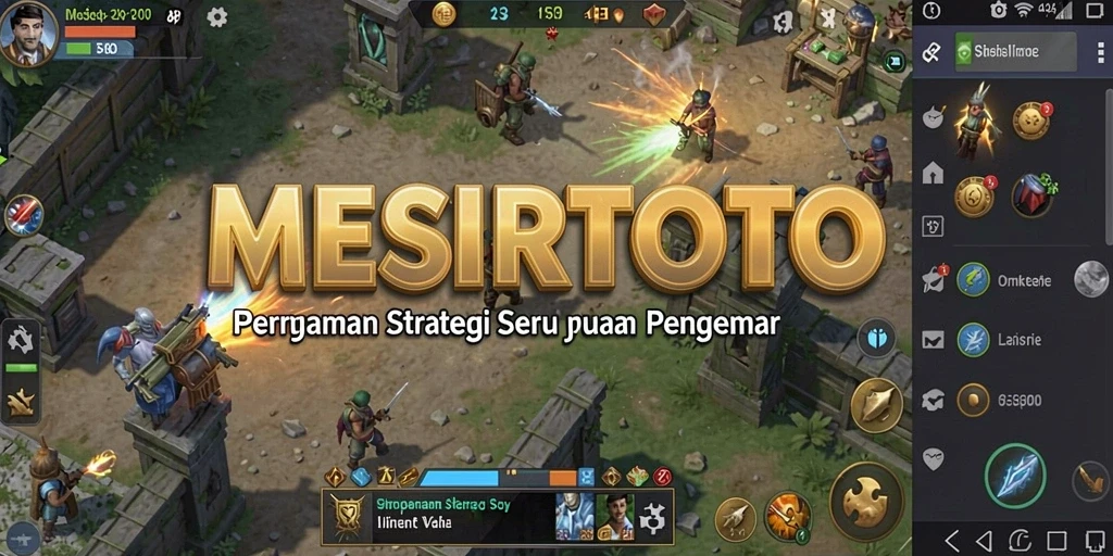 Tampilan gameplay menarik dari MESIRTOTO dengan taktik dan strategi yang mendebarkan.