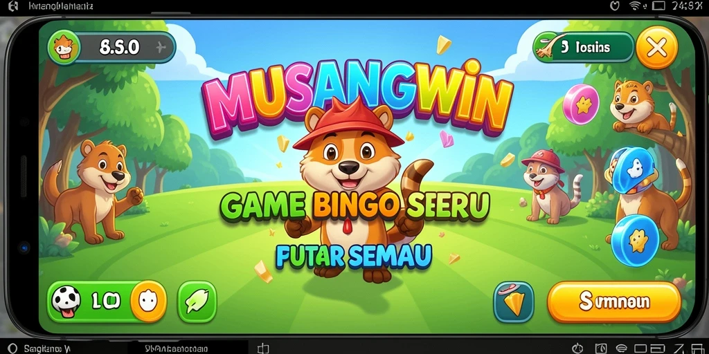 Tampilan gameplay seru dalam <strong>MUSANGWIN</strong>, raih kemenangan Bingo Anda!