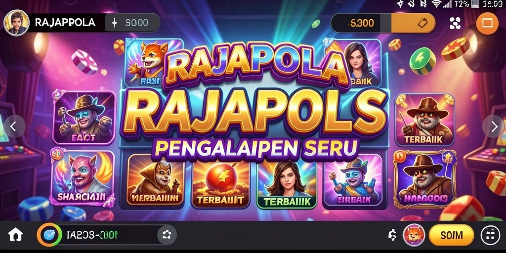Tampilan seru gameplay Slot RAJAPOLA dengan fitur menarik.