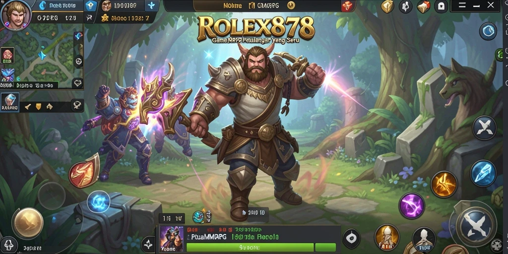 Tampilan gameplay seru dalam dunia fantasi ROLEX878.