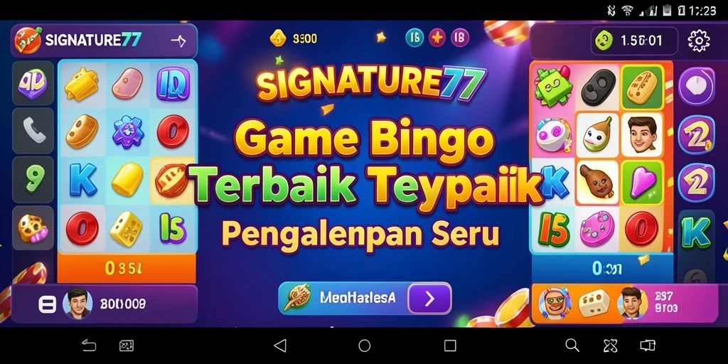 Tampilan gameplay SIGNATURE77 yang menarik dan penuh warna.